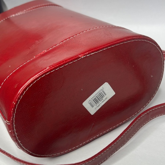 Givenchy Rare Vintage Red Large Tall Zip Around Bag - Picture 8 of 12